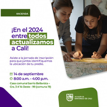 Con su participaci&oacute;n tambi&eacute;n se actualiza catastralmente a Cali