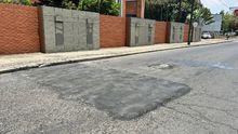 130 huecos de la Avenida Pasoancho fueron tapados por la Alcald&iacute;a de Cali en menos de tres d&iacute;as