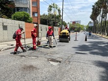 130 huecos de la Avenida Pasoancho fueron tapados por la Alcald&iacute;a de Cali en menos de tres d&iacute;as