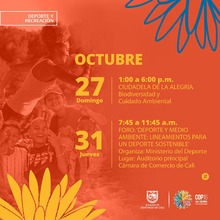 Actividades deportivas en el marco de la Cop16 2