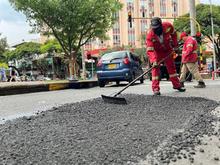 Eliminan cientos de huecos en la Avenida Sexta Norte gracias al equipo &lsquo;ERI&rsquo; de la Secretar&iacute;a de Infraestructura