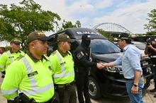 &iexcl;Bienvenidos! Ya est&aacute;n en Cali los 4000 hombres y mujeres de la Polic&iacute;a Nacional que reforzar&aacute;n la seguridad de la ciudad durante la COP16