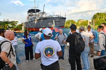 Integrantes del Observatorio Ciudadano de Transparencia Parque Pac&iacute;fico  recorrieron el proyecto para conocer sus avances