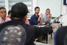 En mesa de trabajo, la ciudadan&iacute;a particip&oacute; activamente con miras a construir una movilidad segura y eficiente