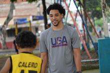 Ni&ntilde;os del programa &lsquo;Deporvida&rsquo; vivieron una tarde m&aacute;gica, al lado de jugadores de baloncesto universitario de Estados Unidos