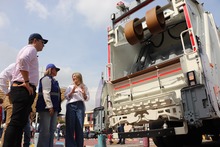 &iexcl;Comprometidos con el cuidado del medioambiente! Cali cuenta con seis nuevos veh&iacute;culos especializados para el servicio de recolecci&oacute;n de basuras