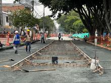 La calle 9 se recupera con rapidez: barrio Los C&aacute;mbulos tendr&aacute; su v&iacute;a  lista a comienzos de diciembre