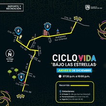 &lsquo;Ciclovida bajo las estrellas&rsquo;: vive una noche en movimiento y llena de energ&iacute;a 