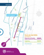 Conozca el &lsquo;Plan de Desv&iacute;os&rsquo; para disfrutar la &lsquo;67 Feria de Cali&rsquo;