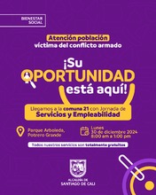 V&iacute;ctimas del conflicto armado en Cali presentaran sus emprendimientos este 29 y 30 de diciembre en el Bulevar del Oriente