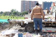 Estaci&oacute;n de Transferencia de la Av. Sim&oacute;n Bol&iacute;var con Carrera 50 sigue libre de escombros