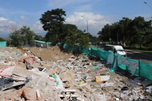 Estaci&oacute;n de Transferencia de la Av. Sim&oacute;n Bol&iacute;var con Carrera 50 sigue libre de escombros