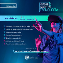 Alcald&iacute;a ofrece cursos gratis en tecnolog&iacute;as para todos los ciudadanos desde los ocho a&ntilde;os de edad