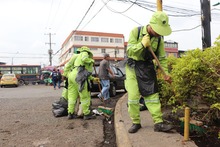 Nueve toneladas de residuos fueron recolectadas durante operativo de  limpieza en la galer&iacute;a de Santa Elena