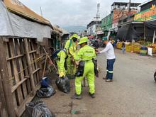 Nueve toneladas de residuos fueron recolectadas durante operativo de  limpieza en la galer&iacute;a de Santa Elena