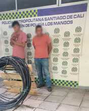 Contin&uacute;an los operativos contra el hurto de infraestructura de alumbrado p&uacute;blico y telecomunicaciones: dos personas fueron capturadas