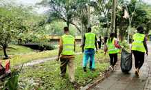 Con una gran jornada de acci&oacute;n ambiental, la Administraci&oacute;n Distrital impuls&oacute; la recuperaci&oacute;n y el embellecimiento del r&iacute;o Cali