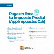 Paso a paso para el pago del Impuesto Predial Unificado en l&iacute;nea a trav&eacute;s de la Aplicaci&oacute;n Impuestos
