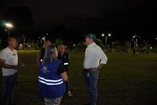 El parque de La Flora recuper&oacute; su iluminaci&oacute;n: espacios para las  familias son prioridad del alcalde Alejandro Eder