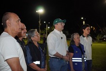 El parque de La Flora recuper&oacute; su iluminaci&oacute;n: espacios para las  familias son prioridad del alcalde Alejandro Eder