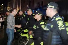 Hasta la madrugada, alcalde Eder verific&oacute; el plan Parques Seguros