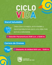 Mu&eacute;vete, previene y disfruta: la Ciclovida de Cali te invita a una jornada  de salud y bienestar