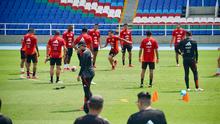 Selecci&oacute;n Per&uacute; agradeci&oacute; la estad&iacute;a y entrenamiento en el Pascual Guerrero para preparar su partido de eliminatorias ante Venezuela