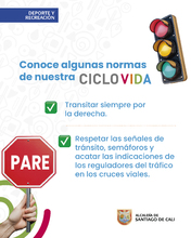 La Ciclovida de Cali sigue promoviendo h&aacute;bitos saludables: alimentaci&oacute;n e hidrataci&oacute;n inspiran la jornada del domingo