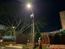 La Hacienda brilla de nuevo: 417 luminarias led renuevan su alumbrado  p&uacute;blico