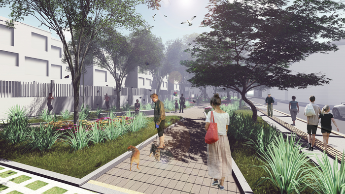 Render 5 Pista de patinaje Nuevo Madrid 