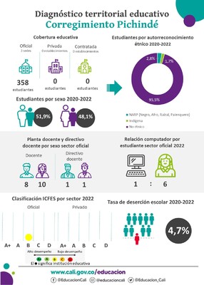 Infograf&iacute;a diagn&oacute;stico terrritorial educativo de Pichind&eacute;