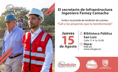 Rendici&oacute;n de cuentas "Cali y los proyectos que la transformar&aacute;n"