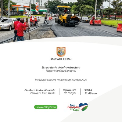 Primera rendici&oacute;n de cuentas Secretar&iacute;a de Infraestructura a&ntilde;o 2022