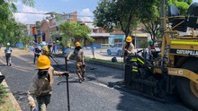 En El Troncal se renuevan v&iacute;as con recursos de los cale&ntilde;os