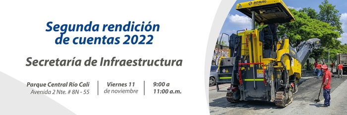 Infraestructura Distrital rendir&aacute; cuentas a los cale&ntilde;os el pr&oacute;ximo 11 de noviembre