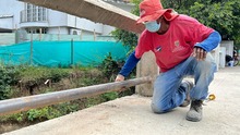Adelantan labores de embellecimiento y rehabilitaci&oacute;n vial en el oeste de Cali