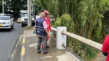 Adelantan labores de embellecimiento y rehabilitaci&oacute;n vial en el oeste de Cali