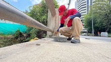 Adelantan labores de embellecimiento y rehabilitaci&oacute;n vial en el oeste de Cali