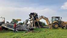 Retiran Monumento a la Solidaridad para adelantar su restauraci&oacute;n