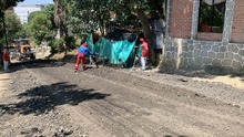 Rehabilitan v&iacute;a de acceso al sector Batacl&aacute;n, cerca al cerro de las Tres Cruces