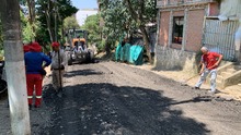 Rehabilitan v&iacute;a de acceso al sector Batacl&aacute;n, cerca al cerro de las Tres Cruces