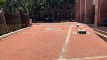 Plazoleta Bellas Artes, un espacio que se pinta de violeta para las mujeres