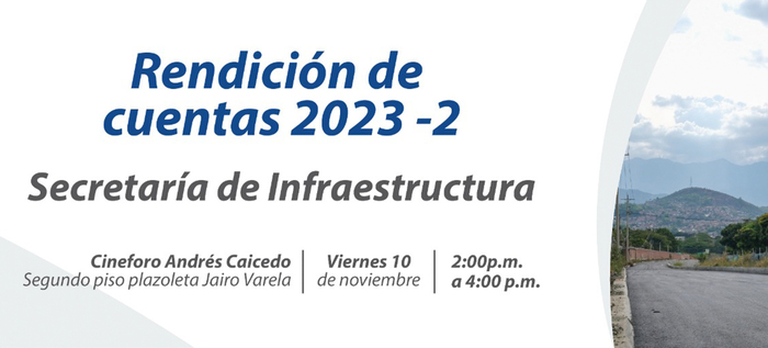 Ma&ntilde;ana viernes 10 de noviembre, Infraestructura rendir&aacute; cuentas a los cale&ntilde;os