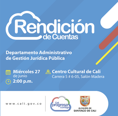 Rendicion de Cuentas del Departamento Administrativo de Gestion Juridica Publica