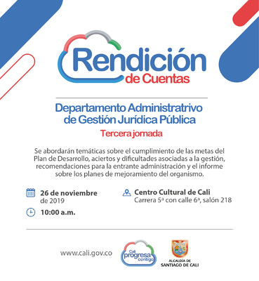 Rendicion de Cuentas del Departamento Administrativo de Gestion Juridica Publica