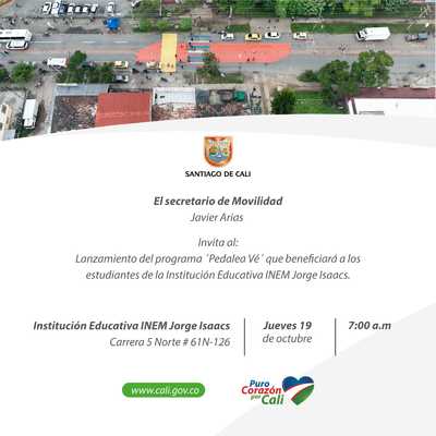 Lanzamiento del programa Pedale&aacute; V&eacute;