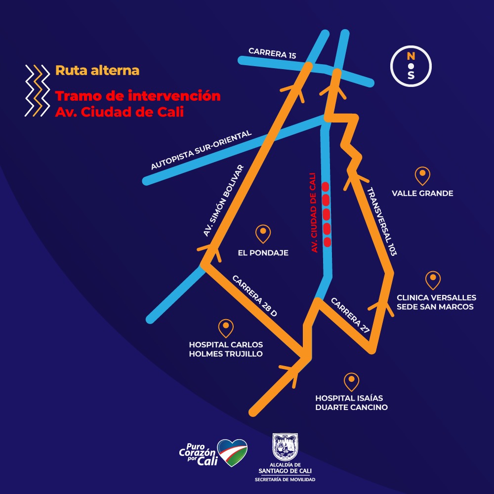 PMT CALLE 73 mapa