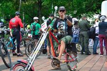 Segundo &lsquo;d&iacute;a sin carro y sin moto&rsquo; inici&oacute; con ciclopaseo desde el parque de Las Banderas hasta la Plazoleta Jairo Varela
