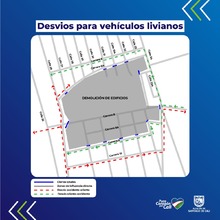 Cierres viales en la carrera 8 entre calles 26 y 34 por demolici&oacute;n de antigua planta de Bavaria.