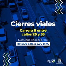 Cierres viales en la carrera 8 entre calles 26 y 34 por demolici&oacute;n de antigua planta de Bavaria.
